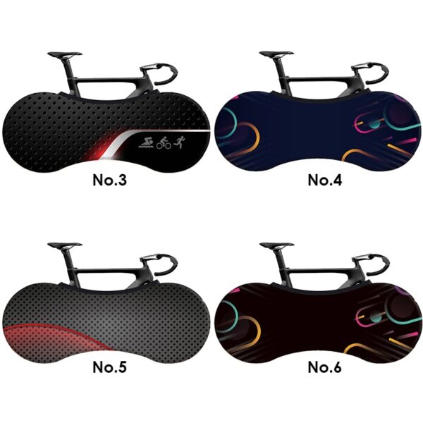 Bike Sock Cover Indoor, Portable, Elastic Fabric Tire Protection for MTB and Road Bikes (Fits 26"-28") - Image 5