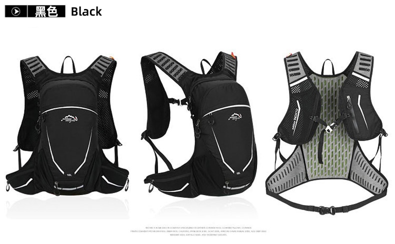 Bike Travel Bag 18L Hydration Pocket Backpack for Outdoor Sports, Cycling, Running, and Hiking