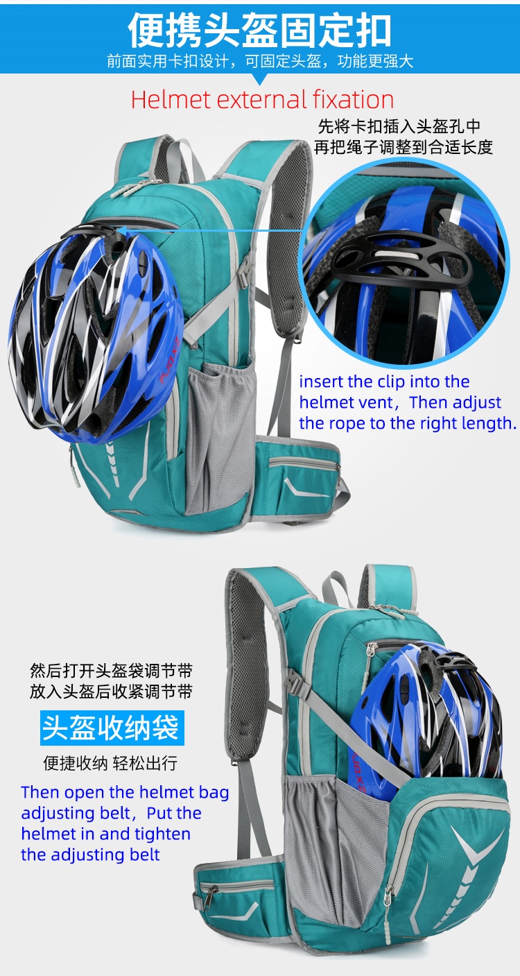 Bike Travel Bag Outdoor Sport Hydration Backpack for Cycling, Hiking, and Running