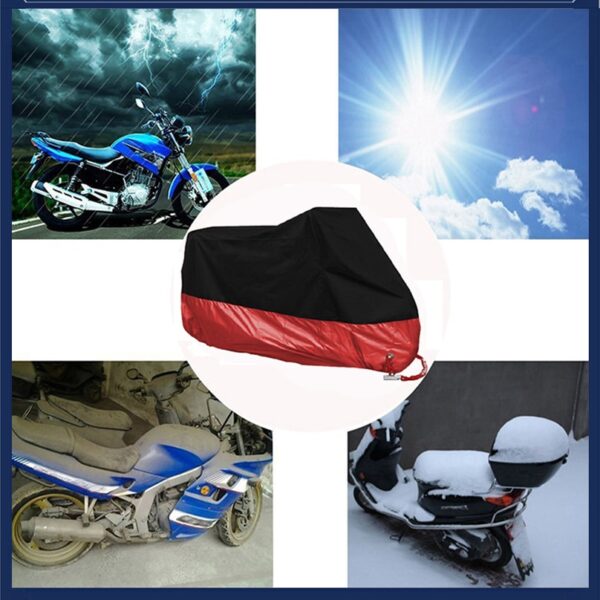 Bike Cover Universal Motorcycle Rain and Dustproof Protector - Sizes M to XXXXL, Waterproof - Image 3