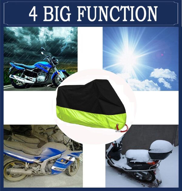 Bike Cover Universal Motorcycle Rain and Dustproof Protector - Sizes M to XXXXL, Waterproof - Image 8