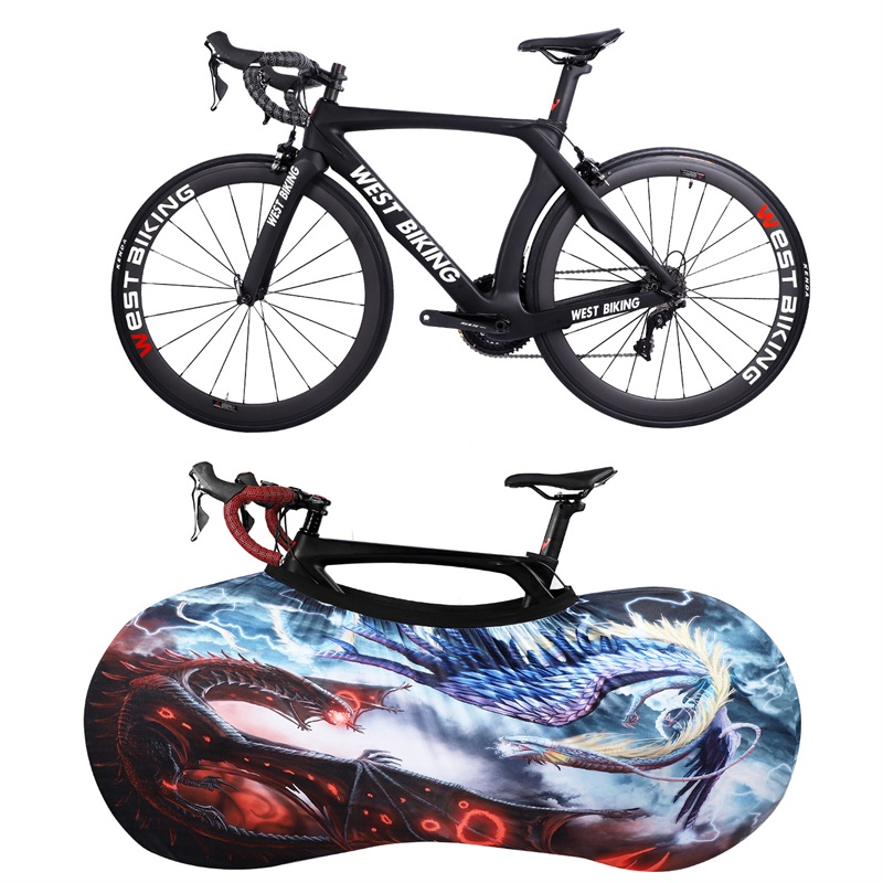 Bike Sock Cover Scratch-Proof Bicycle Dust Shield for MTB and Road Bikes – Frame and Wheels Protection with Storage Bag for Bike Maintenance